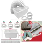 Universal 1.5m Dryer Vent Kit with Duct Hose & Adaptors for Condenser
