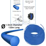 Universal 1.5mm Blue Trimmer/Strimmer Line - 4 × 30m Auto‑Feed Spool