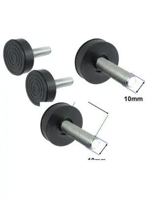 Universal 10mm Adjustable Washing Machine Foot Screw – Pack of 2