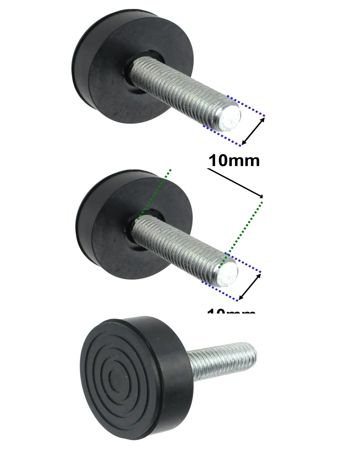 Universal 10mm Adjustable Washing Machine Foot Screw Replacement