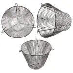 Universal 11.5" Brown Plastic-Coated Round Cage with Anti-Theft Alarm
