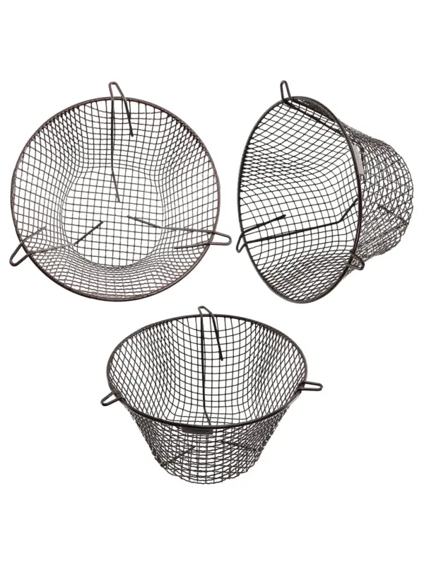 Universal 11" Boiler Flue Guard – Plastic‑Coated Round Cage, Brown