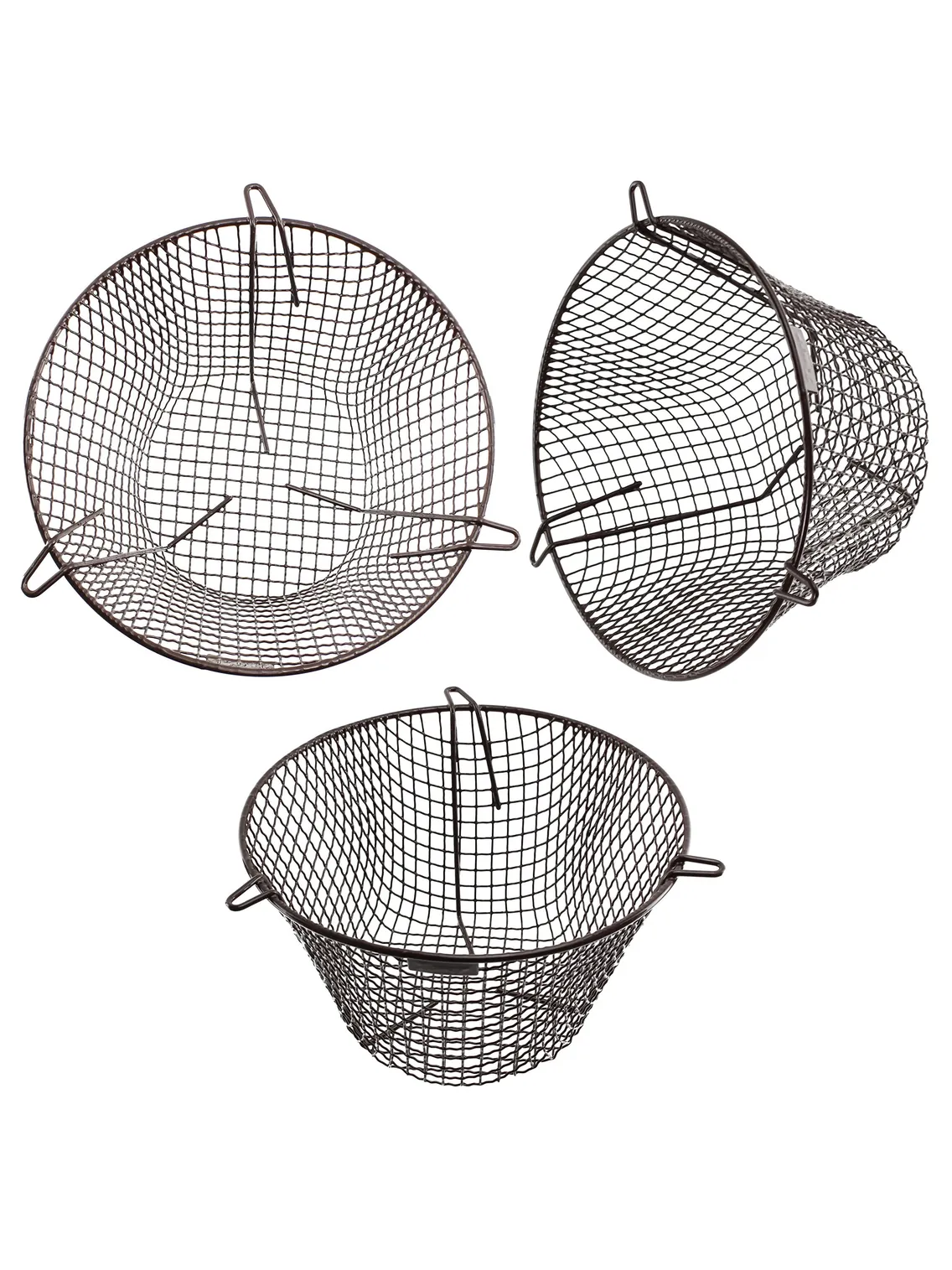 Universal 11" Boiler Flue Guard – Plastic‑Coated Round Cage, Brown