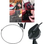 Universal 183cm Lawn Mower Throttle Cable & Lever Control Kit