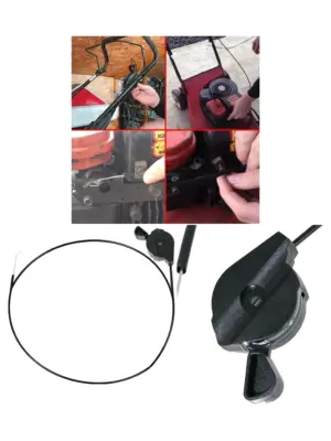 Universal 183cm Lawn Mower Throttle Cable & Lever Control Kit