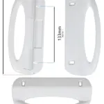 Universal 190mm White Refrigerator Door Handle for Fridge & Freezer