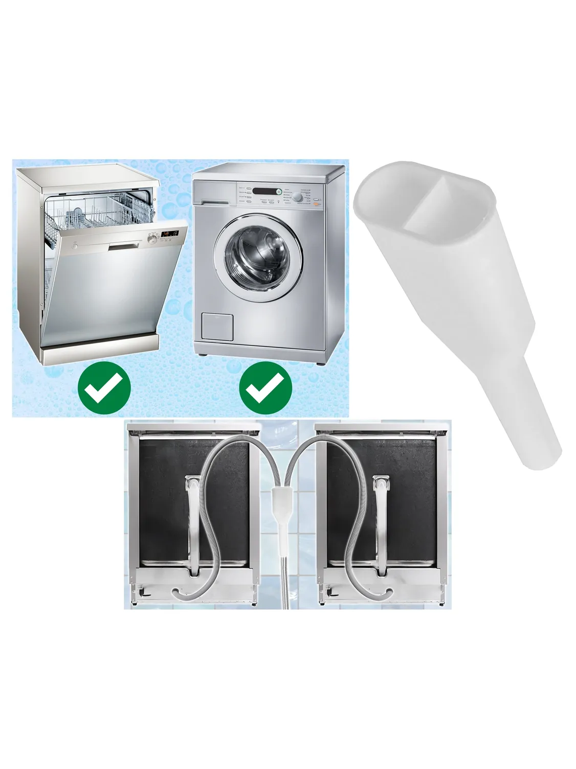 Universal 2‑in‑1 Drain Hose for Dishwasher & Washing Machine