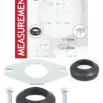 Universal 2 Piece Close Coupling Toilet Cistern Fixing Kit Metal Plate