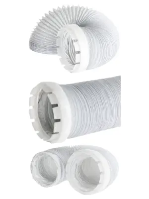 Universal 2m Dryer Vent Hose & Adapter Kit – 4 Connectors