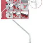 Universal 300mm Galvanized Steel Gutter Bracket for Fascia & Rafter