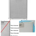 Universal 300x240 mm Stainless Steel Kitchen Hood Grease Filter Mesh