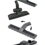 Universal 32mm Hard Brush Vacuum Attachment with Wheels Slim Design