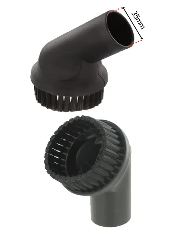 Universal 35mm Round Dusting Brush for Vacuums – Multi‑Surface Cleaner
