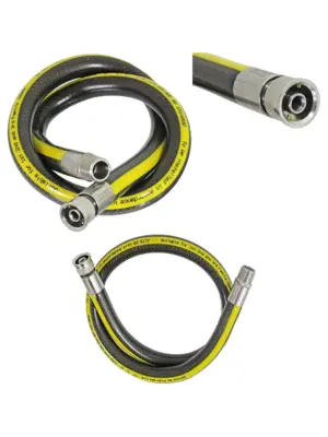 Universal 3ft 1/2" Gas Hose for Oven & Cooker BS EN14800 CE