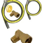 Universal 3ft 1/2" Oven Gas Hose PTFE Tape & Bayonet Connector – CE