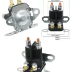 Universal 4‑Pole Solenoid Starter Switch for Ride‑On Tractor Mowers
