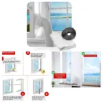 Universal 4m Door Seal Kit for Portable AC Zip Vent