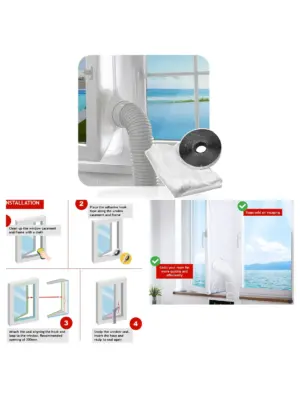 Universal 4m Door Seal Kit for Portable AC Zip Vent