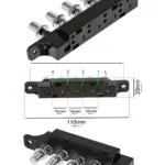 Universal 5‑Button Kitchen Hood Extractor Fan Selector Switch