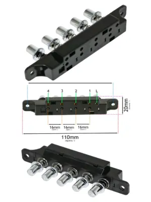 Universal 5‑Button Kitchen Hood Extractor Fan Selector Switch