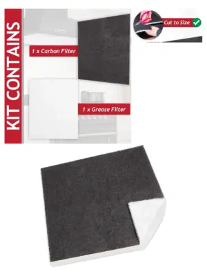 Universal 57×47 cm Carbon Foam Grease Filter Kit for Cooker Hoods