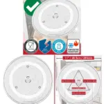 Universal 6‑Lug Glass Microwave Turntable Tray – 11″