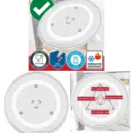 Universal 6‑Lug Microwave Turntable Glass Tray – 10″ (25.5 cm) Y‑Type