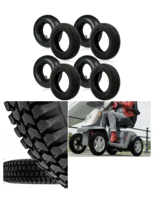 Universal 8" Mobility Scooter Tires & Tubes – 300x8 Wheels