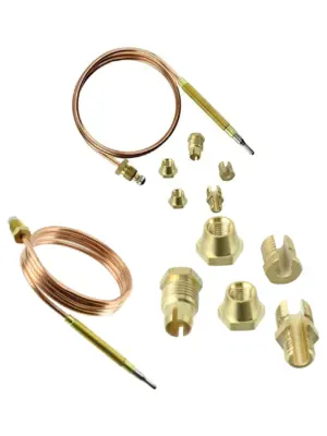 Universal 900mm Thermocouple Kit with Fixings for Gas Boilers & Ovens