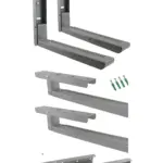 Universal Adjustable Microwave Wall Mount Bracket - Silver Grey