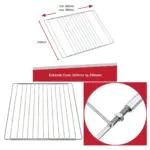 Universal Adjustable Oven Shelf – Extendable 310‑590mm