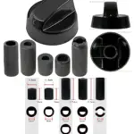 Universal Black Air Fryer & Multi‑Cooker Control Knob Replacement