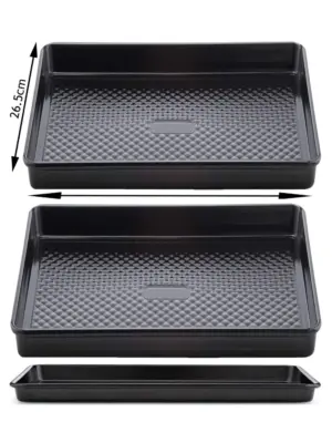 Universal Carbon Steel Non-Stick Oven Tray 39x26.5 cm Baking Pan