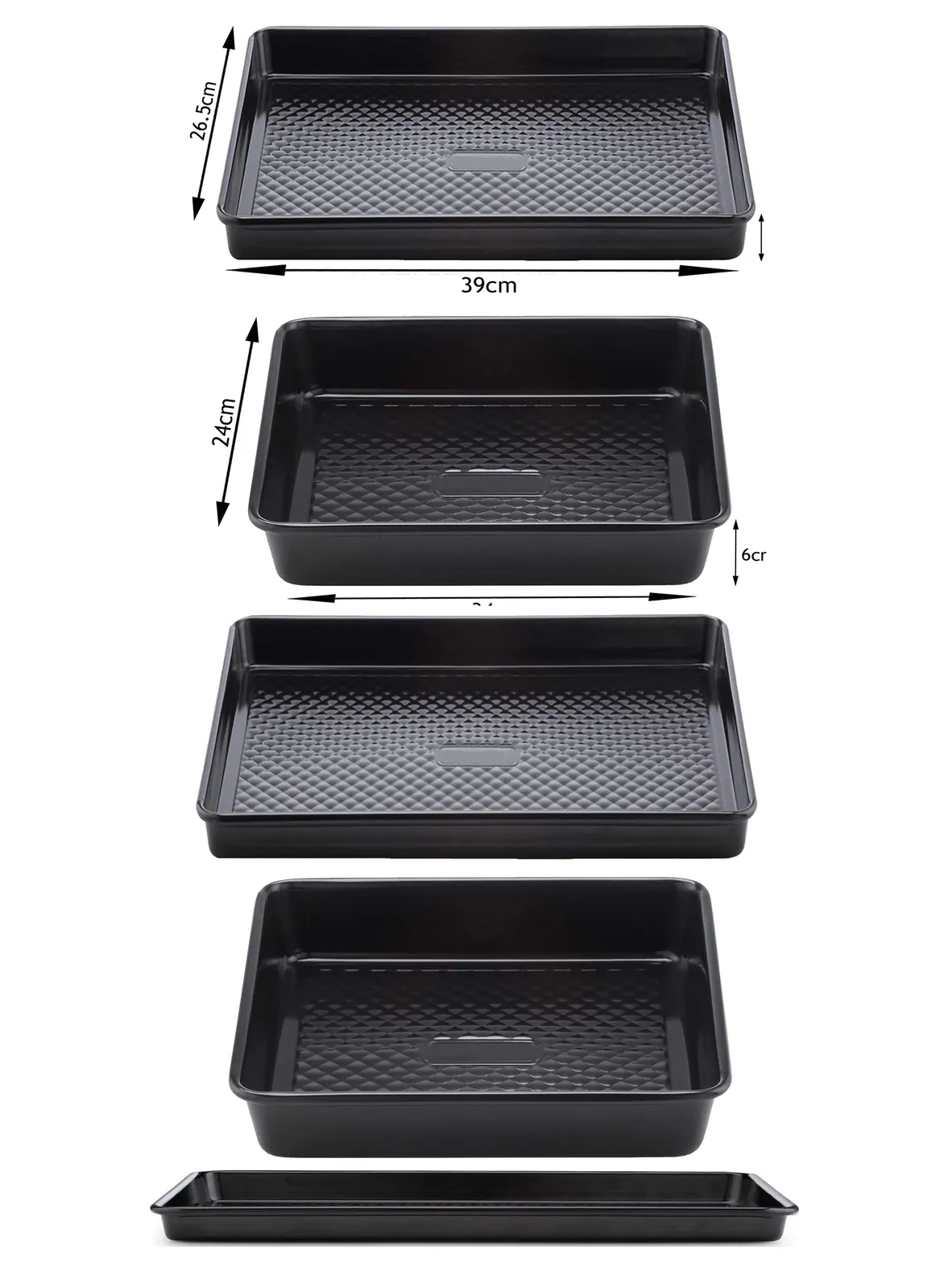 Universal Carbon Steel Oven Tray - Deep Non-Stick Baking & Roasting Pan