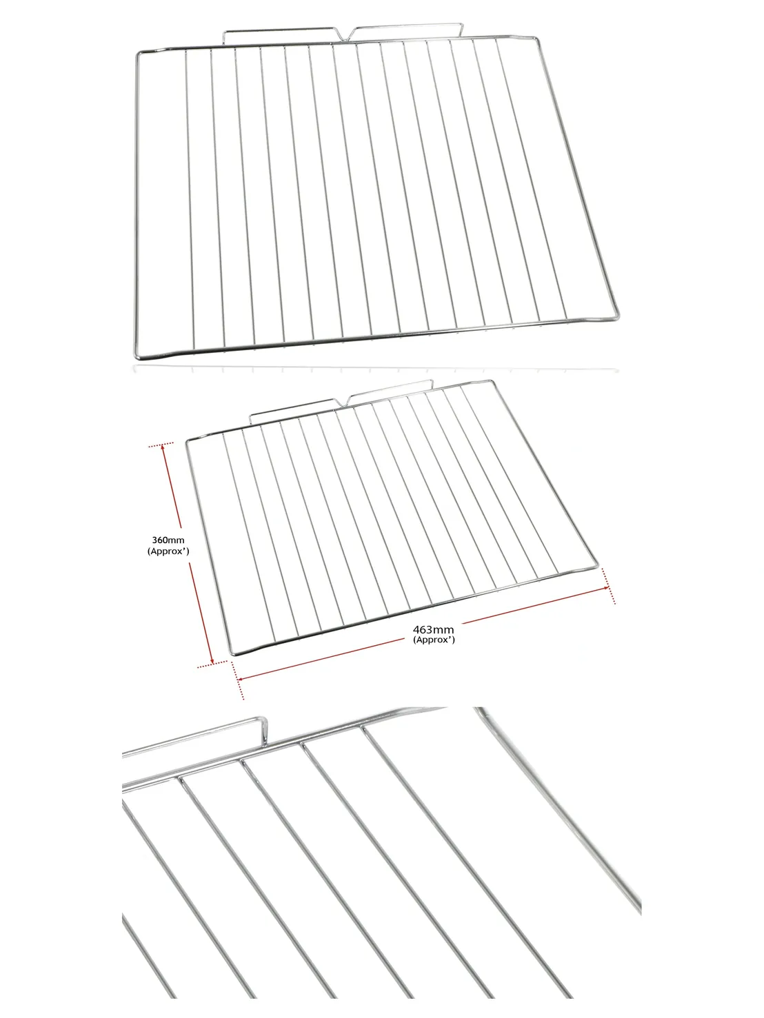 Universal Chrome Oven Grill Shelf – 463 x 360 mm Wire Rack