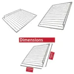 Universal Chrome Oven Wire Rack 460x355 mm – Grill Shelf Replacement