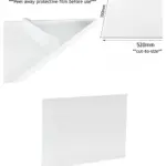 Universal Clear Fridge Crisper Shelf Cover – 520mm x 350mm, Cut-to-Fit