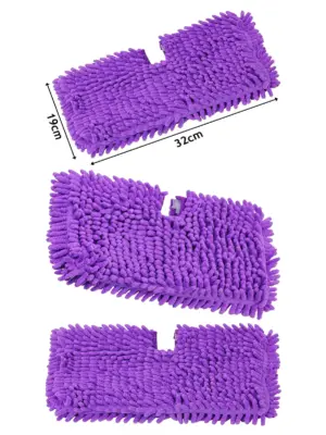 Universal Coral Purple Steam Mop Cleaning Pad 32x19 cm Pocket Cover