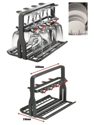 Universal Dishwasher Wine Glass Rack – Basket Holder by SPARES2GO