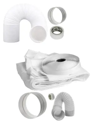Universal Dryer Vent Kit – Window Seal, 3m Hose & Adapter for Tumble/Washer