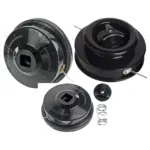 Universal Dual-Line Manual Feed Head + 3×90m Line Refills for Trimmer