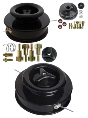 Universal Dual-Line Manual Feed Head for Trimmer + 3×15m Line Refills