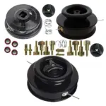 Universal Dual-Line Manual Feed Trimmer Head with Bolts + 4×15 m Line