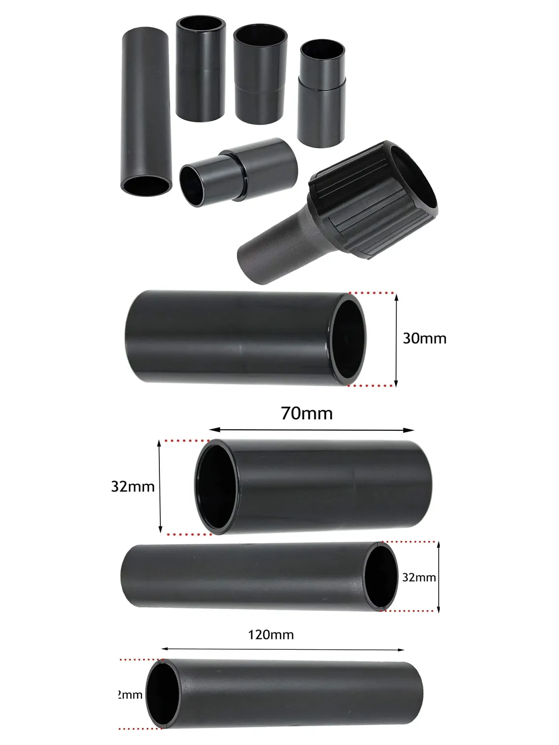 Universal Dust Extraction Adapter for Sander/Planer 26-38mm Vacuum