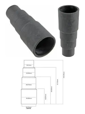 Universal Dust Extraction Hose Adapter for Vacuums & Sanders