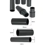 Universal Dust Extractor Adapter Set for Power Sanders – 6 pcs