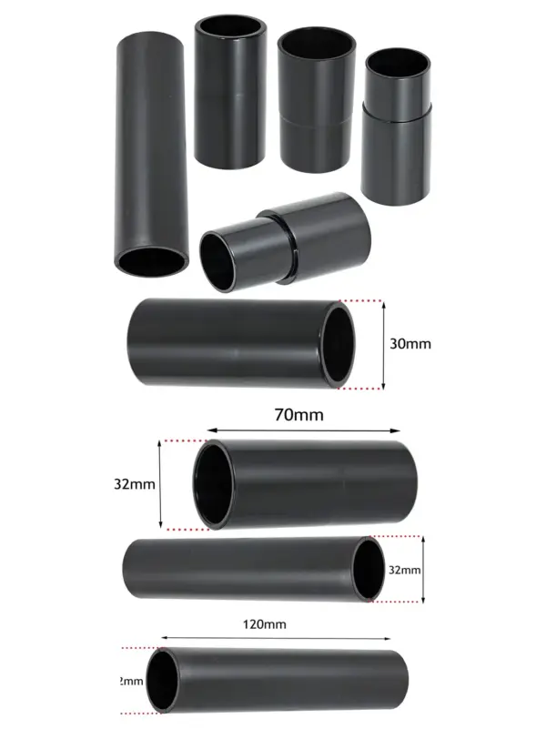 Universal Dust Extractor Adapters 30‑38mm – 5 Pack for Sander & Vacuum