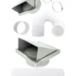 Universal Exterior Wall Dryer Vent Kit with 5m Stainless Steel Hose