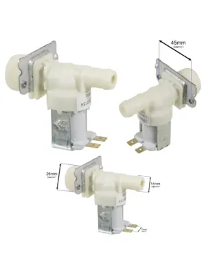 Universal Fit 3/4" Electric Dishwasher Solenoid Valve – 14mm Inlet