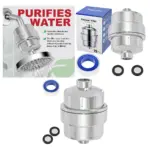 Universal Fit Chrome Shower Head Filter Hard Water Softener